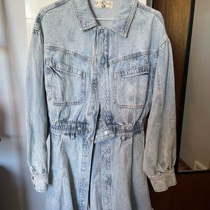 Free People Chain of Commands mini dress